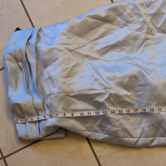 NWT Alfred Sung Column Maxi Dress Bow On Back Mist Blue Size 10 - Picture 7 of 12